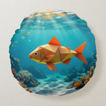 Poisson en origami et hippocampe océan