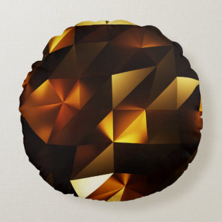 Coussins Ronds Polygone or : rendu Abstrait 3D