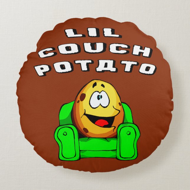 Coussins Ronds Pomme de terre Lil Couch (Devant)