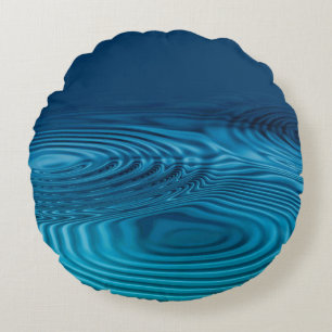 Coussins Ronds Pommes bleu Aqua