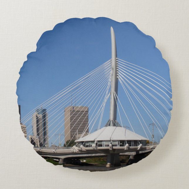 Coussins Ronds Pont Provencher de Winnipeg (Devant)