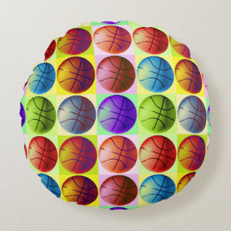 Coussins Ronds Pop Art Basket
