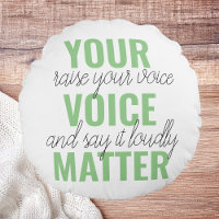 Positive Green Your Voice Matter Motivation Citati