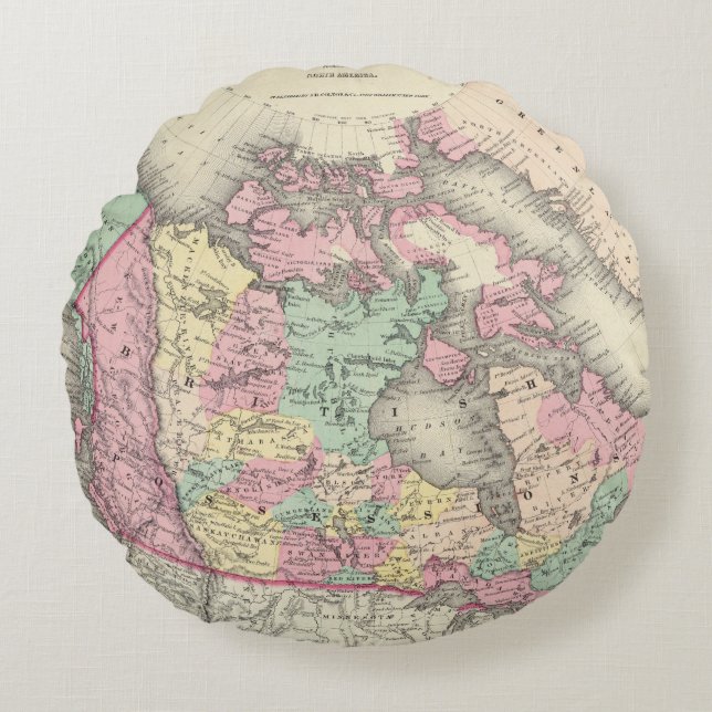 Coussins Ronds Possessions britanniques, russes et danoises (Devant)