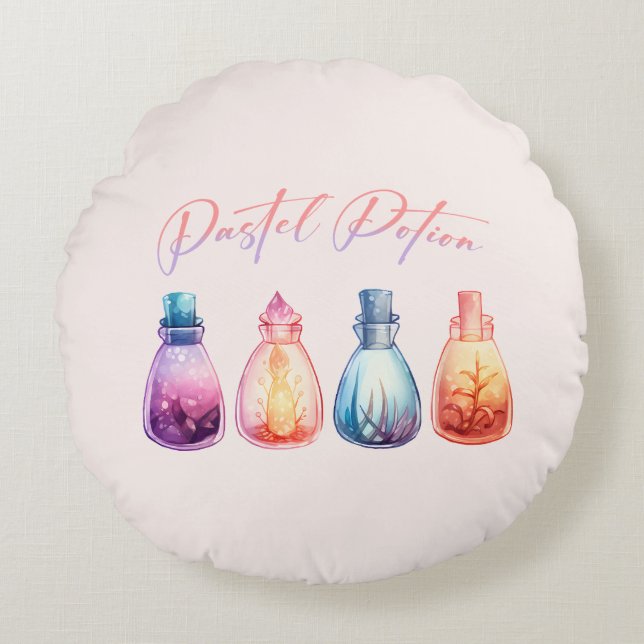 Coussins Ronds Potion Pastel (Devant)