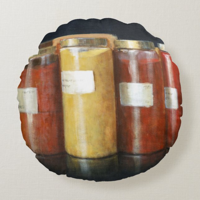 Coussins Ronds Pots de colorant (Devant)