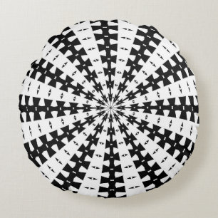 Coussins Ronds Poutre de lumière étoilée avec motif à queue d'aro