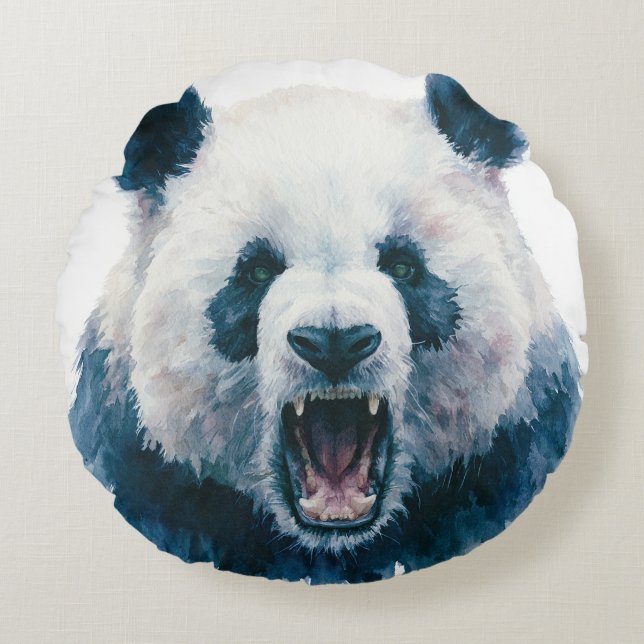 Coussins Ronds Primal Power 005 – Panda (Devant)