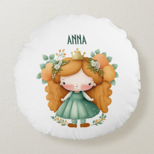 Coussins Ronds Princesse aux oranges et aux fleurs