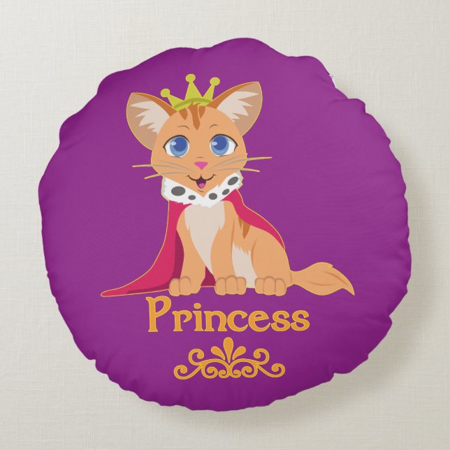 Coussins Ronds Princesse Kitten (Dos)