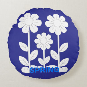 Coussins Ronds Printemps