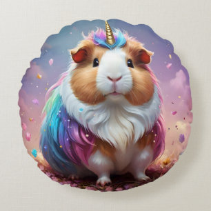 Coussins Ronds Prism Pigtail : Le Cochon De Guinée Radiant Unicor