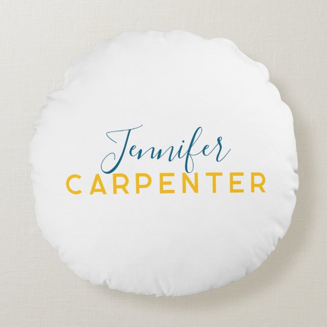 Coussins Ronds Professional elegant modern minimalist plain (Devant)