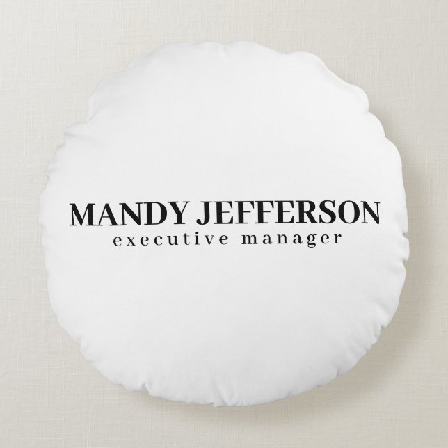 Coussins Ronds Professionnel élégant moderne minimaliste ajouter  (Devant)