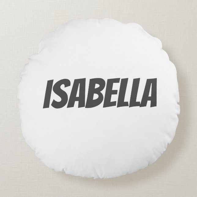 Coussins Ronds Professionnel minimaliste moderne gris blanc (Devant)