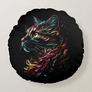 Coussins Ronds Profil Feline