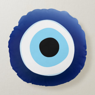 Coussins Ronds Protection des yeux diaboliques méditerranéens