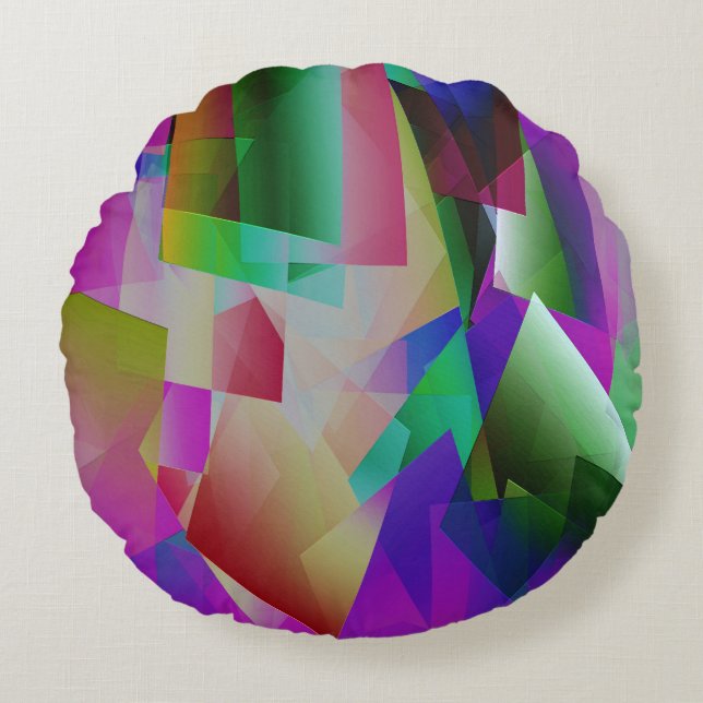 Coussins Ronds Psychedelic Timez....... (Devant)