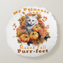 Purr-fect Personnalisable Automne Chat Princesse