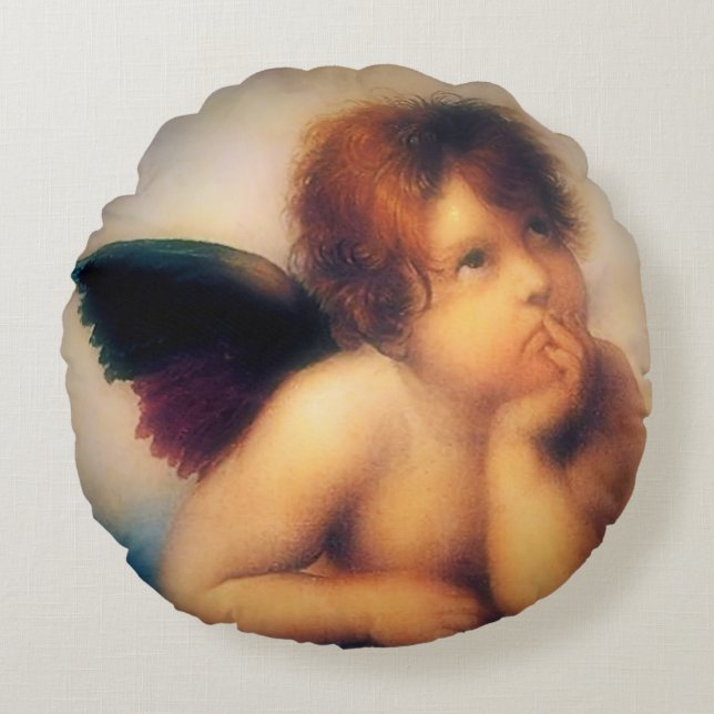 Coussins Ronds Putti Angel (Devant)