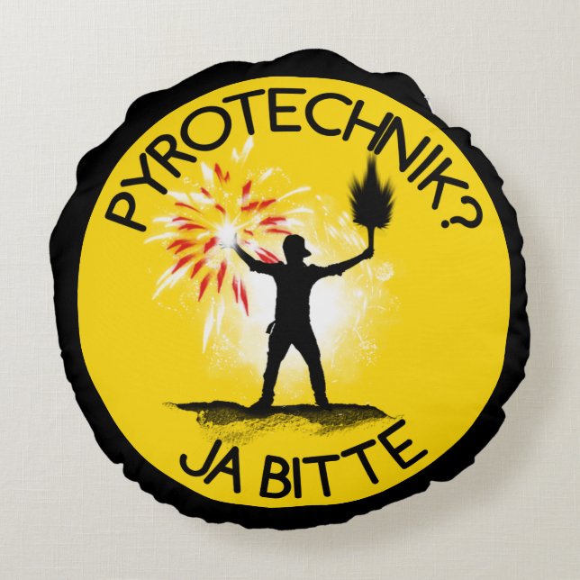 Coussins Ronds Pyrotechnik ? Bitte de Ja ! (Dos)