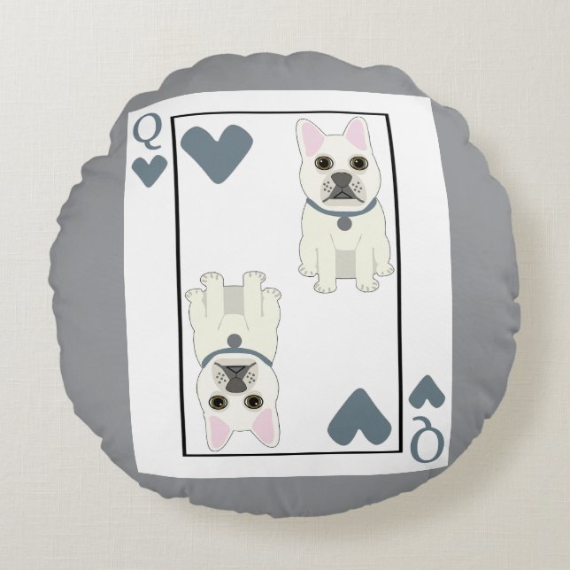 Coussins Ronds Queen of Hearts (Devant)