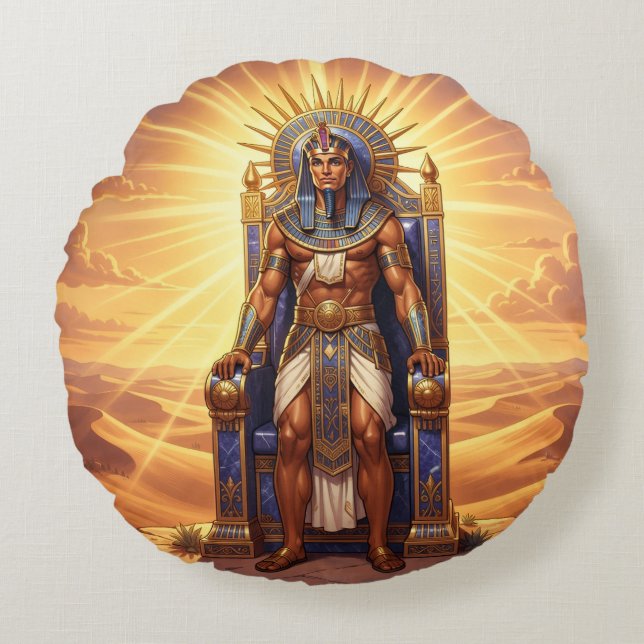 Coussins Ronds Ra – Ägyptischer Sonnengott (Devant)