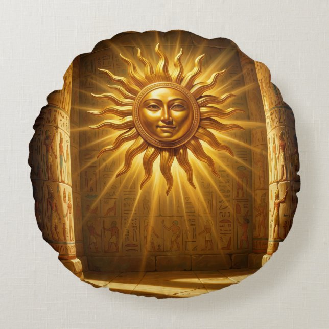Coussins Ronds Ra – Ägyptischer Sonnengott´1 (Devant)