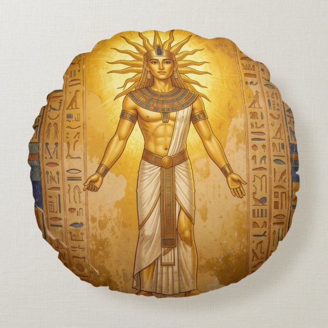 Coussins Ronds Ra – Ägyptischer Sonnengott´2 (Devant)