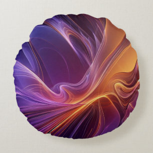 Coussins Ronds Radiant orange purple