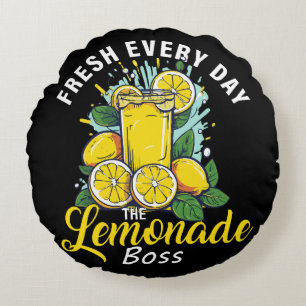 Coussins Ronds Rafraîchi Chaque Jour Le Patron De Limonade