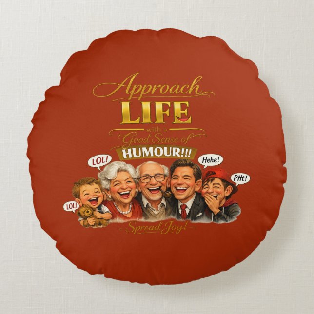 Coussins Ronds Rayonner de joie (Devant)