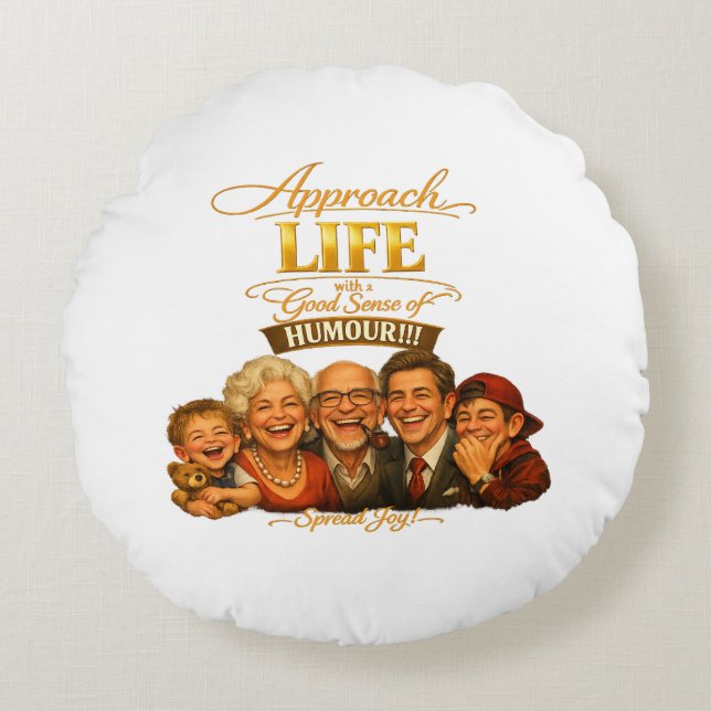 Coussins Ronds Rayonner de joie (Devant)