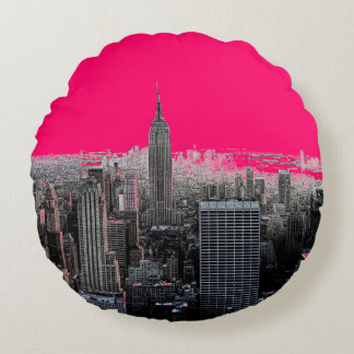Coussins Ronds Red Pop Art New York