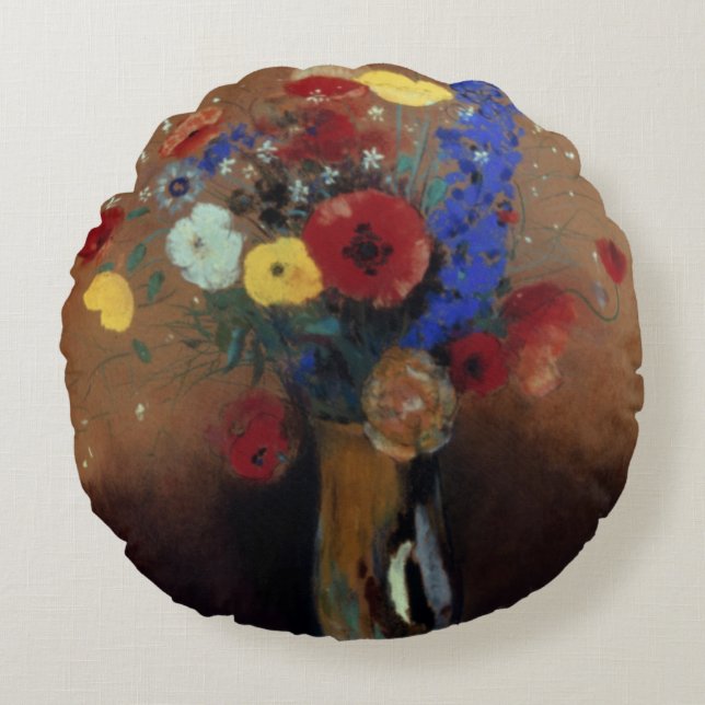Coussins Ronds Redon : Fleurs sauvages, C1912 (Devant)