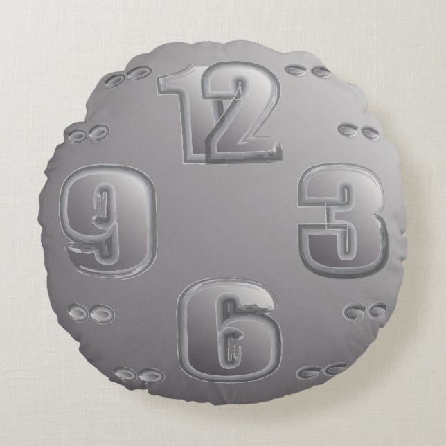 Coussins Ronds regarder l'horloge (Devant)