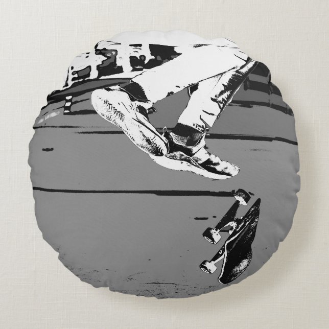 Coussins Ronds Renverser le conseil (Devant)