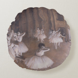 Coussins Ronds Répétition de ballet d'Edgar Degas   sur l'étap