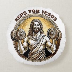 Coussins Ronds Reps pour Jésus