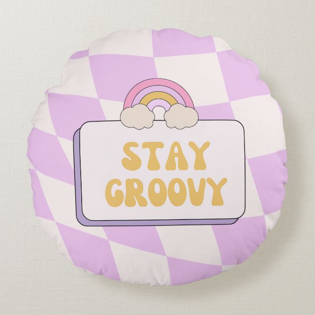 Coussins Ronds Restez Groovy (Devant)