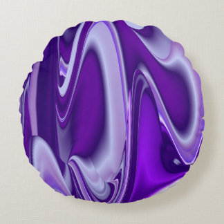 Coussins Ronds Rêves arc-en-ciel à fleurs violettes