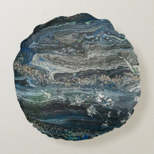 Coussins Ronds Rêves de l'Océan'20 peinture abstraite Céramique