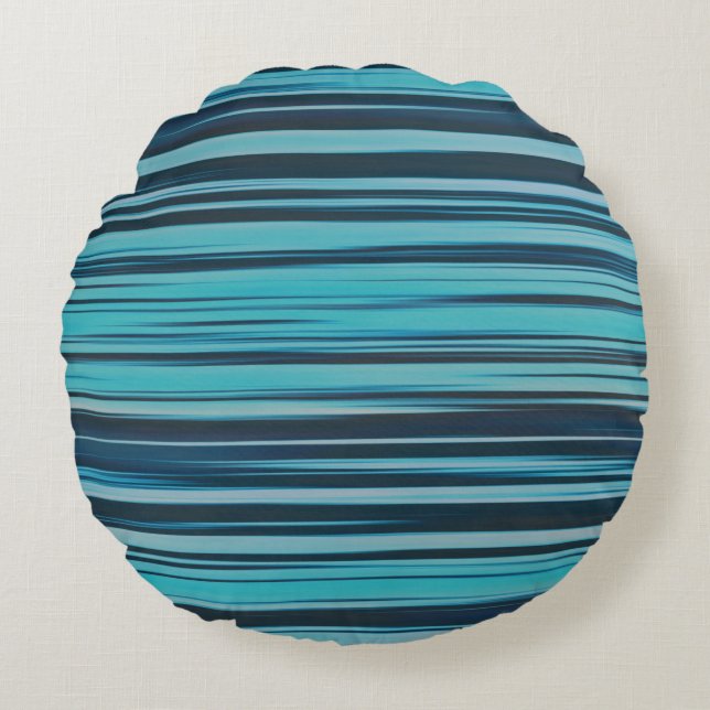 Coussins Ronds Robustes turquoise et bleu (Devant)