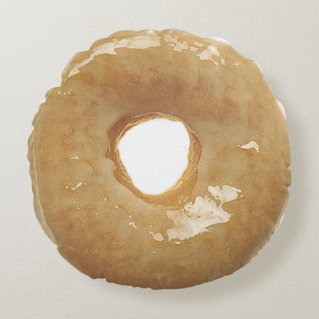 Coussins Ronds Rond de gâteau en pâte feuilletée au glaçage donut (Devant)