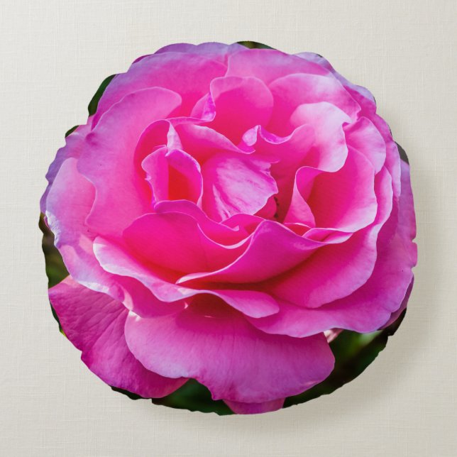 Coussins Ronds Rose délicate. (Devant)