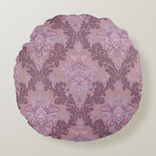 Coussins Ronds Rose Mauve Lilas Lavande Poussiéreuse Élégant Dama