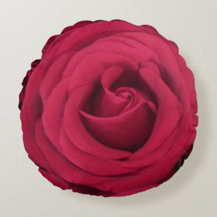 Coussins Ronds rose rouge