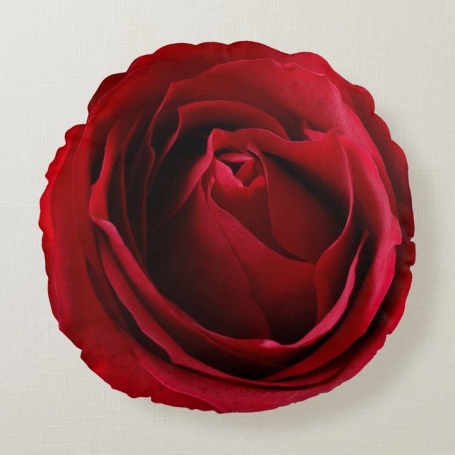 Coussins Ronds rose rouge profond (Devant)
