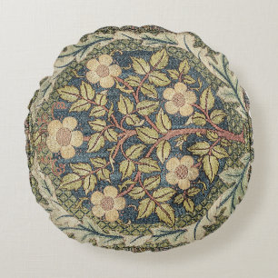 Coussins Ronds Rose Wreath par William Morris