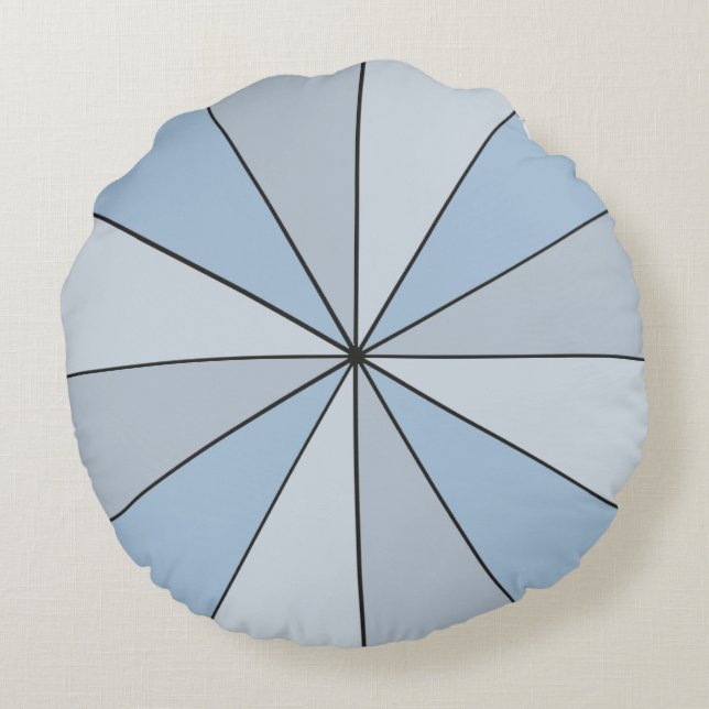 Coussins Ronds Roue couleur bleu (Dos)